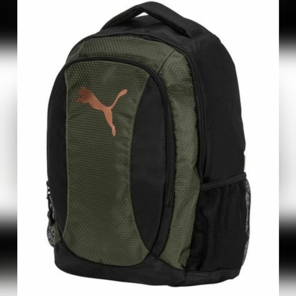 🙀PUMA Equivalence Backpack in Dark Green/Black - Picture 2 of 15